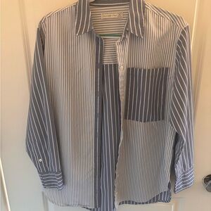 Abercrombie Blue/White Button Down